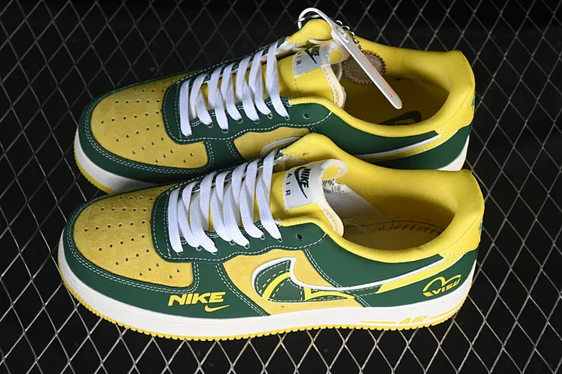 All categories Nk Air Force 1 Air Force series Nk Air Force 1 Low Air Force low-top Nike Air Force 1'07 Low grass green yellow Air Force 1 low-top casual sneakers SY1388-008